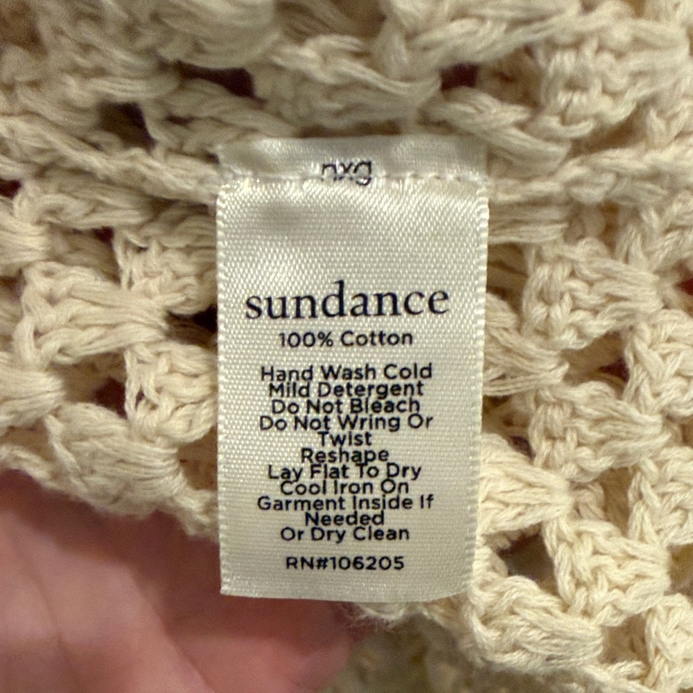 Sundance Ivory Crochet Cardigan - Picture 5 of 7